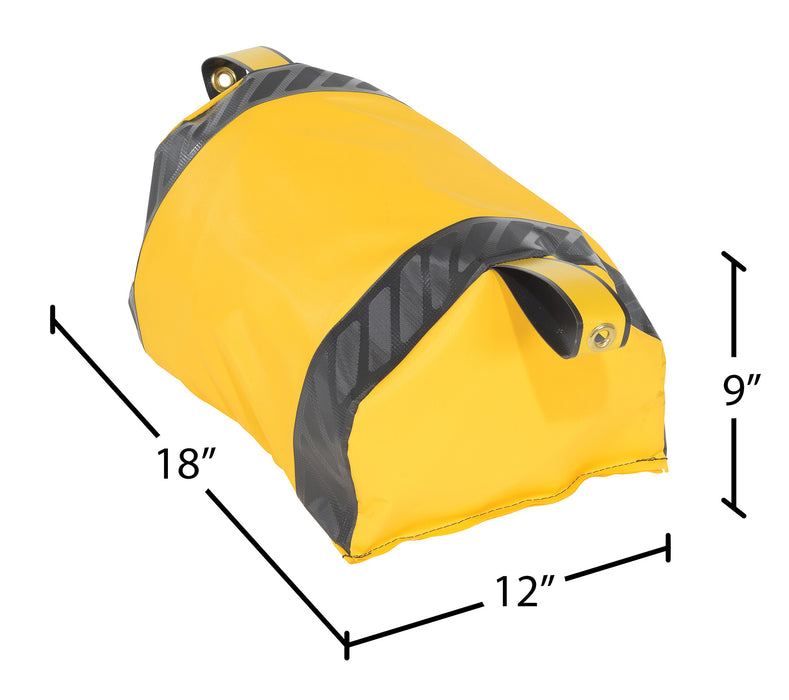 Vestil DRAFT-18-YL vinyl dock seal draft blocker dimensions diagram