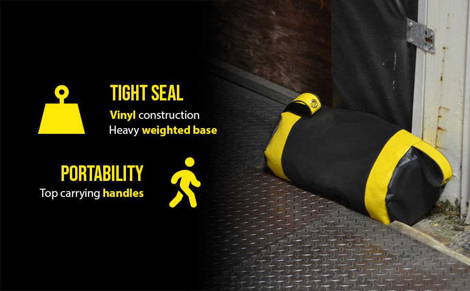 Vestil DRAFT-18 vinyl dock seal draft blocker feature overview 2