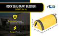 Vestil DRAFT-24-YL vinyl dock seal draft blocker feature overview 1