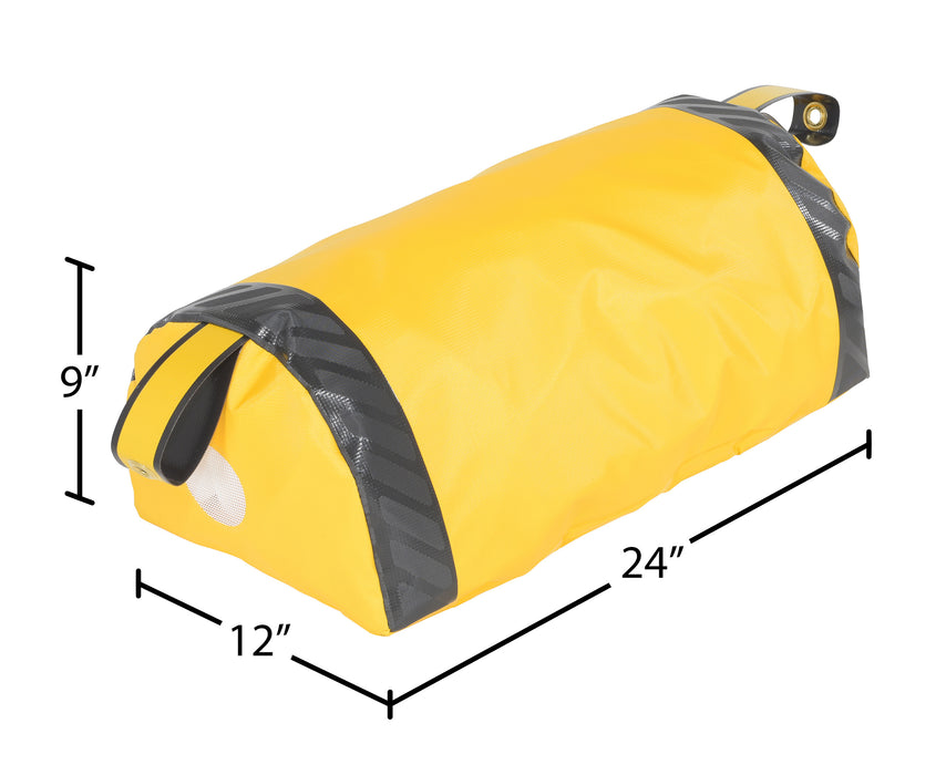 Vestil DRAFT-24-YL vinyl dock seal draft blocker dimensions diagram