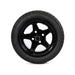 MODZ Drift 12x7 Glossy Black & Gladiator Golf A/P Tire Combo golf cart wheel and tire – view 4