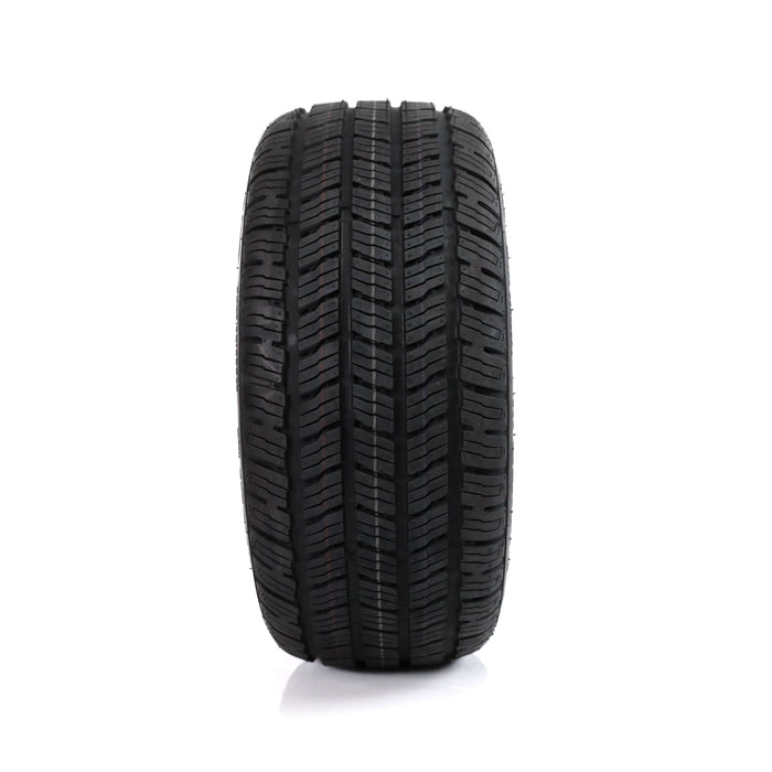 MODZ Drift 12x7 Glossy Black & Gladiator Golf A/P Tire Combo golf cart wheel and tire – view 2