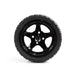 MODZ Drift 12x7 Glossy Black & X Comp X/T Tire Combo golf cart wheel and tire – view 3