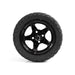 MODZ Drift 12x7 Glossy Black & X Comp X/T Tire Combo golf cart wheel and tire – view 7