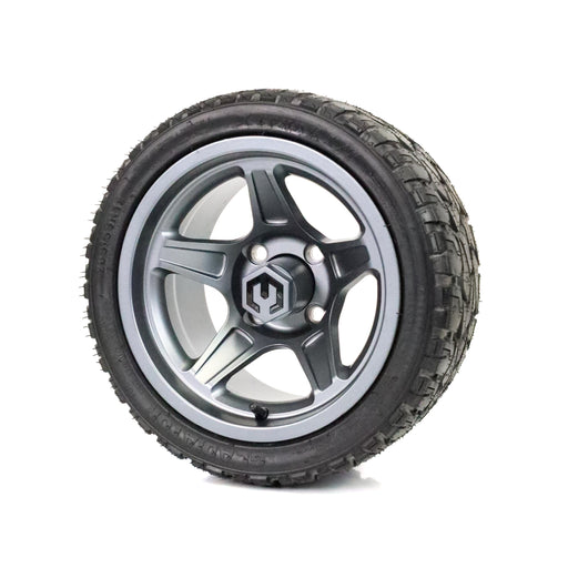 MODZ Drift 12x7 Gunmetal & X Comp X/T Tire Combo golf cart wheel and tire