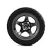 MODZ Drift 12x7 Gunmetal & X Comp X/T Tire Combo golf cart wheel and tire – view 5