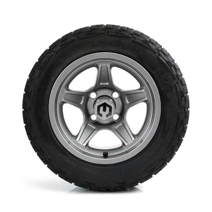 MODZ Drift 12x7 Gunmetal & X Comp X/T Tire Combo golf cart wheel and tire – view 9