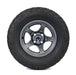 MODZ Drift 12x7 Gunmetal & X Comp X/T Tire Combo golf cart wheel and tire – view 7