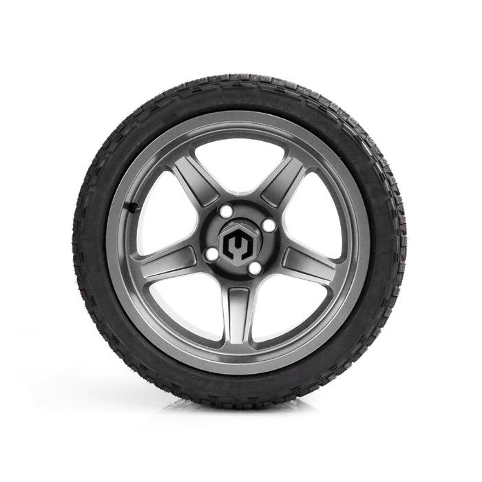 MODZ Drift 14x7 Gunmetal & X Comp A/T Tire Combo golf cart wheel and tire – view 3