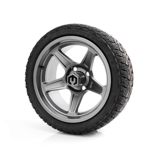 MODZ Drift 14x7 Gunmetal & X Comp A/T Tire Combo golf cart wheel and tire