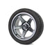 MODZ Drift 14x7 Gunmetal & X Comp H/T Tire Combo golf cart wheel and tire