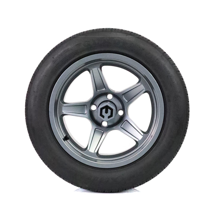 MODZ Drift 14x7 Gunmetal & X Comp H/T Tire Combo golf cart wheel and tire – view 5