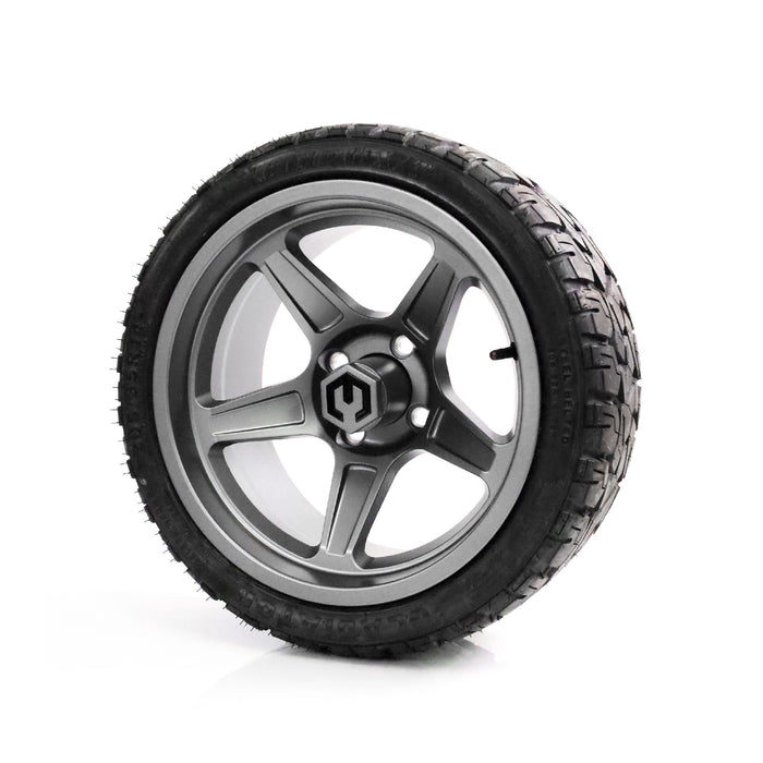 MODZ Drift 14x7 Gunmetal & X Comp X/T Tire Combo golf cart wheel and tire