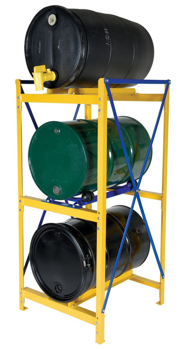 Vestil DRK-PRDC-42-R steel revolving drum cradle for drum storage racks blue - view 6