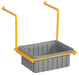 Vestil DRK-PRDC-DPN Plastic Drip Pan With Steel Holder For Drum Storage Racks Gray / Yellow