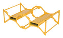 Vestil DRMR-3055-FP Steel Drum Rack With Fork Pockets 30 or 55 Gallon 27 in. x 48 in. x 15 in. 2400Lb. Capacity Yellow