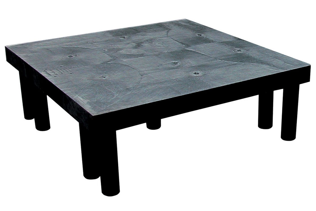Vestil DRP-S-3636 Polyethylene Solid Top Dunnage Rack 36 in. x 36 in. 1,000 lb. Capacity Black