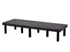Vestil DRP-S-6624 Polyethylene Solid Top Dunnage Rack 66 in. x 24 in. 1,400 lb. Capacity Black