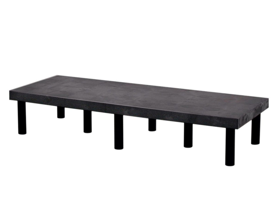 Vestil DRP-S-6624 Polyethylene Solid Top Dunnage Rack 66 in. x 24 in. 1,400 lb. Capacity Black