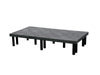 Vestil DRP-S-6636 Polyethylene Solid Top Dunnage Rack 66 in. x 36 in. 1,900 lb. Capacity Black