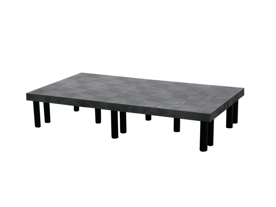 Vestil DRP-S-6636 Polyethylene Solid Top Dunnage Rack 66 in. x 36 in. 1,900 lb. Capacity Black