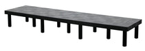 Vestil DRP-S-9624 Polyethylene Solid Top Dunnage Rack 96 in. x 24 in. 1,800 lb. Capacity Black