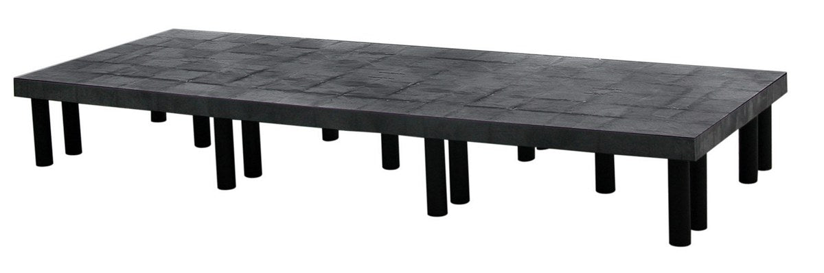 Vestil DRP-S-9636 Polyethylene Solid Top Dunnage Rack 96 in. x 36 in. 2,700 lb. Capacity Black