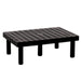 Vestil DRP-V-3624 Polyethylene Vented Top Dunnage Rack 36 in. x 24 in. 500 lb. Capacity Black