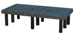 Vestil DRP-V-4824 Polyethylene Vented Top Dunnage Rack 48 in. x 24 in. 700 lb. Capacity Black
