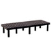 Vestil DRP-V-6624 Polyethylene Vented Top Dunnage Rack 66 in. x 24 in. 1,000 lb. Capacity Black