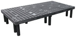 Vestil DRP-V-6636 Polyethylene Vented Top Dunnage Rack 66 in. x 36 in. 1,500 lb. Capacity Black