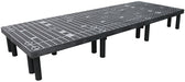 Vestil DRP-V-9636 Polyethylene Vented Top Dunnage Rack 96 in. x 36 in. 2,000 lb. Capacity Black