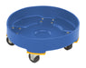 Vestil DRUM-DP-HD-30-BU Polyethylene Heavy Duty Drum Dolly 30 Gallon 19-3/4 in. x 19-3/4 in. x 8-5/8 in. 600 lb. Capacity Blu