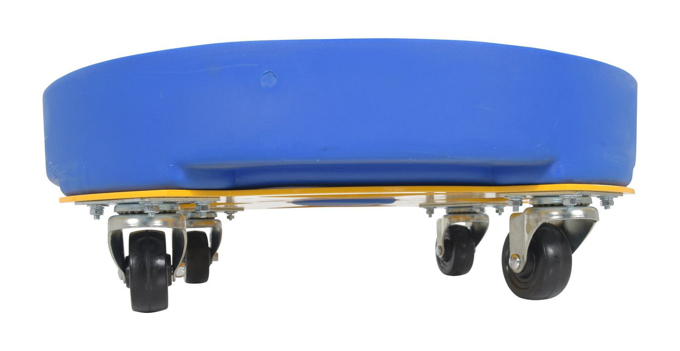Vestil DRUM-DP-HD-55-BU polyethylene heavy duty drum dolly - view 4