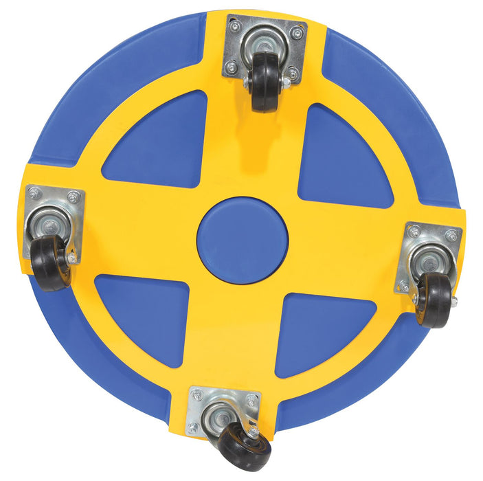 Vestil DRUM-DP-HD-55-BU polyethylene heavy duty drum dolly - view 5