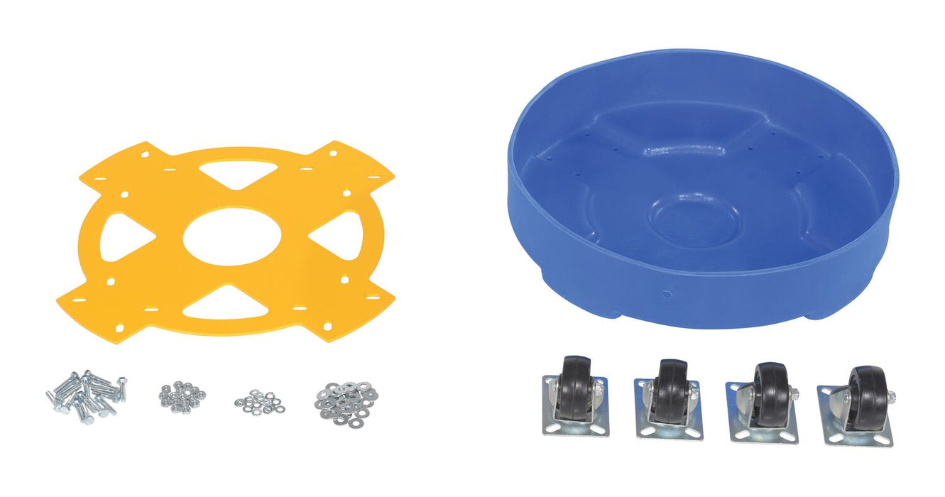 Vestil DRUM-DP-HD-55-BU polyethylene heavy duty drum dolly - view 6