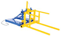 Vestil DRUM-P-30 Steel Drum Positioner 30 Gallon 74-3/4 in. x 32-1/2 in. x 32-3/8 in. 800 lb. Capacity Blue / Yellow