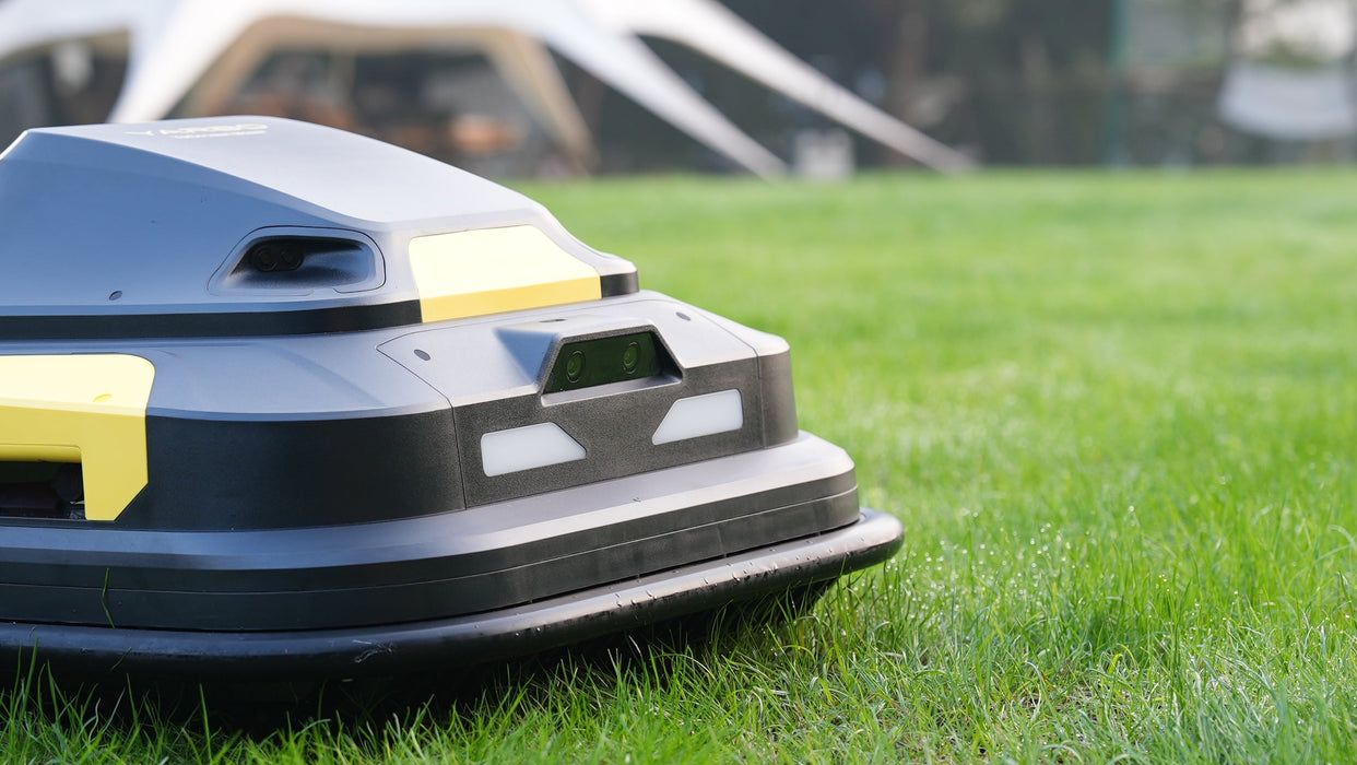 Close-up of modular robotic base system with attachment interface