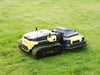 Mobile app interface controlling robotic lawn mower settings and schedule