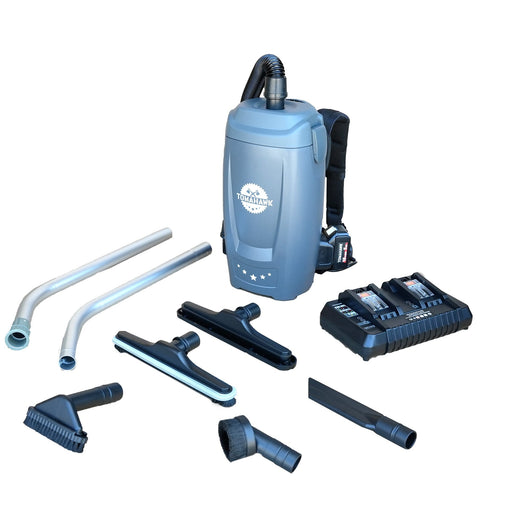 18V Battery Powered Backpack Vacuum 6L for Janitorial Cleaning - front view