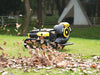 Autonomous leaf blower navigating uneven terrain using GPS and sensors