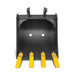 15" Backhoe Bucket without Pins, 4-Carbon Steel Teeth (for SKU: 150162, 150163, 150164, 201162, 201163, 201164)