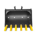 24" Backhoe Bucket without Pins, 6-Carbon Steel Teeth (for SKU: 150162, 150163, 150164, 201162, 201163, 201164)