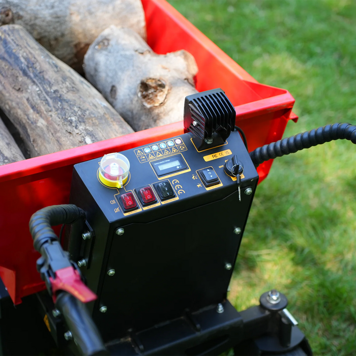 1100lb Loading 1000W DC Motor 48V Battery Powered Hydraulic Tipping Du — dimensions diagram