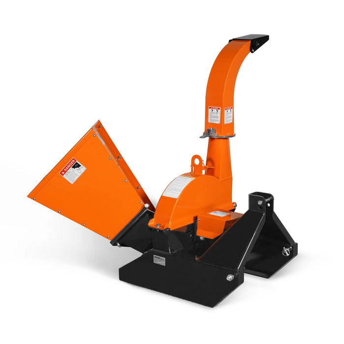3-Point PTO Stump Grinder & 4" PTO Wood Chipper & Forestry Log Skidding Winch Combo, SG24 & BX42S &FW8800