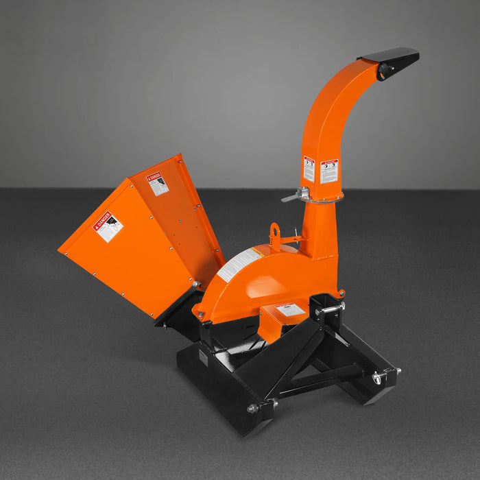 3-Point PTO Stump Grinder & 4" PTO Wood Chipper & Forestry Log Skidding Winch Combo, SG24 & BX42S &FW8800