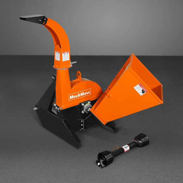 3-Point PTO Stump Grinder & 4" PTO Wood Chipper & Forestry Log Skidding Winch Combo, SG24 & BX42S &FW8800