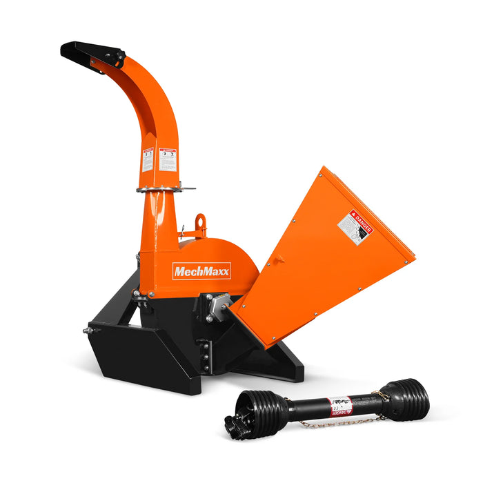 3-Point PTO Stump Grinder & 4" PTO Wood Chipper & Forestry Log Skidding Winch Combo, SG24 & BX42S &FW8800