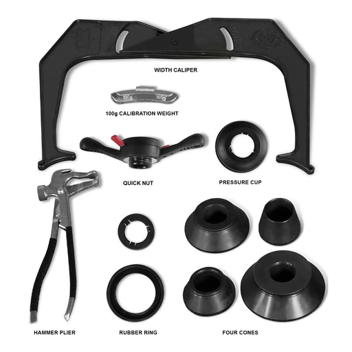 10-24" Rim Wheel Balancer Car Tire Balancing Machine 40 mm Shaft with Foot Pedal Brake,  Laser Guided and LED Illuminator,  WB857