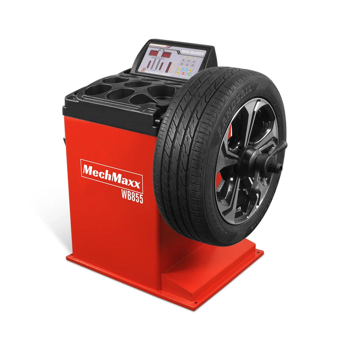 10-24" Rim Wheel Balancer Car Tire Balancing Machine 40 mm Shaft,  WB855